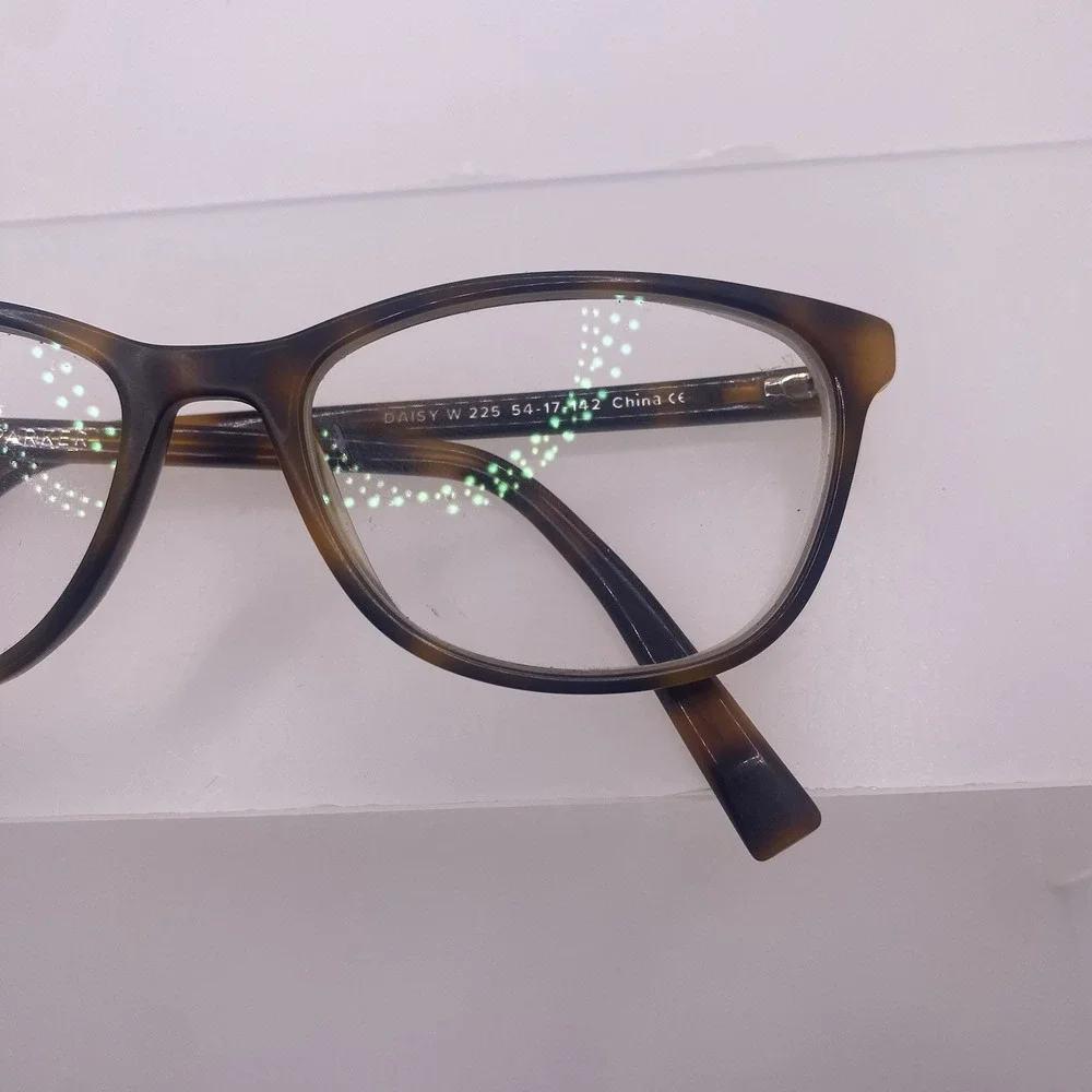 Warby Parker Eyeglasses Women FRAME ONLY Daisy 225 54-17-142 Tortoise Brown 780